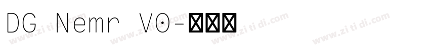DG Nemr V0字体转换